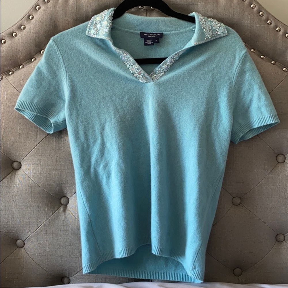 CASHMERE Magaschoni short sleeve sweater